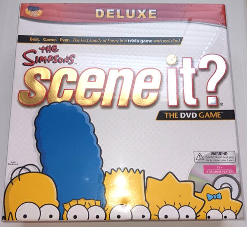 THE SIMPSONS Scene It? DELUXE DVD Board Game : NIB : Trivia Game :2009: MATTEL