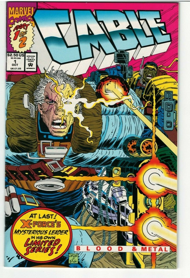 Lot of 7 Comics-Cable Vol. 1 : MARVEL : Issues #3,6,8,12 & 36 + Cable:Blood & Metal #1&2