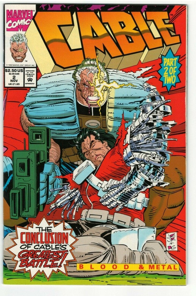 Lot of 7 Comics-Cable Vol. 1 : MARVEL : Issues #3,6,8,12 & 36 + Cable:Blood & Metal #1&2