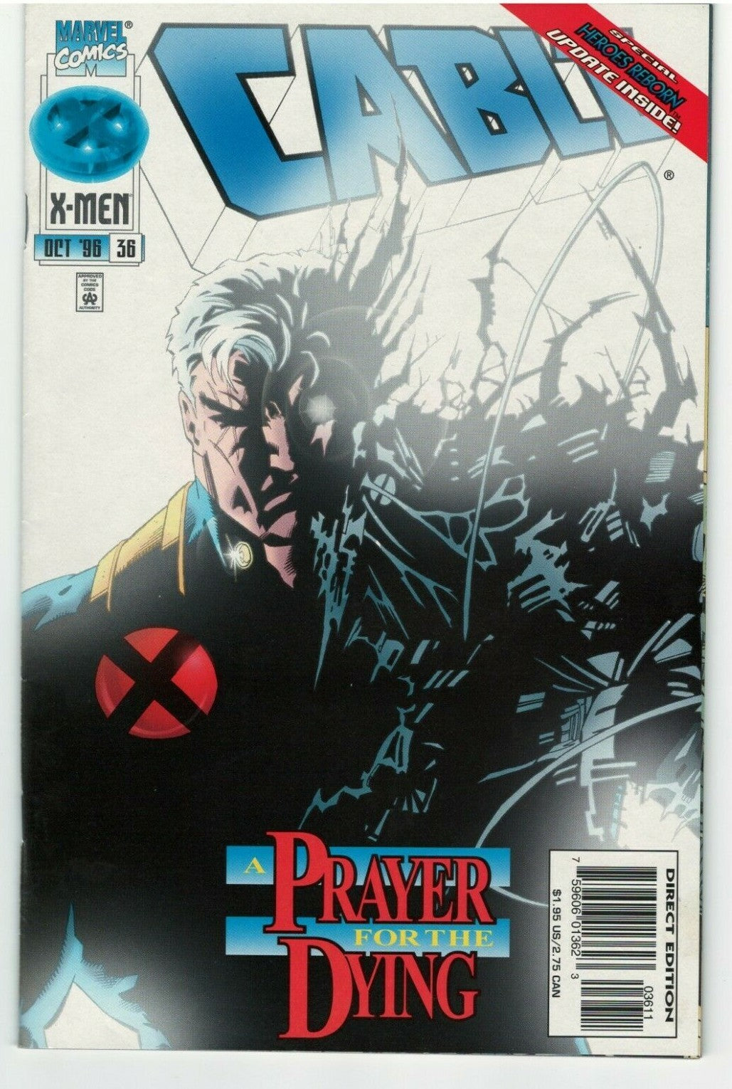Lot of 7 Comics-Cable Vol. 1 : MARVEL : Issues #3,6,8,12 & 36 + Cable:Blood & Metal #1&2