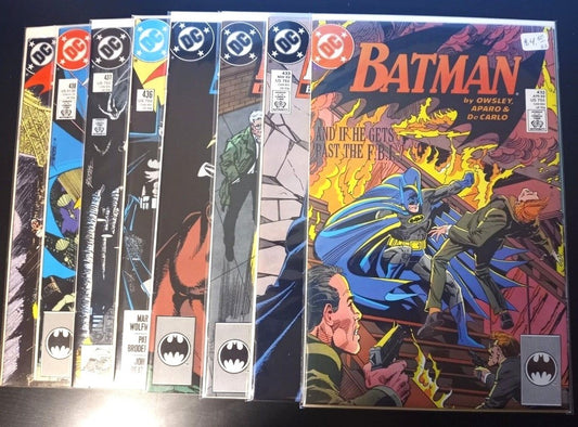 Lot of 8 Batman Comics - Issues #432-439 : Volume 1 1940 Series : DC