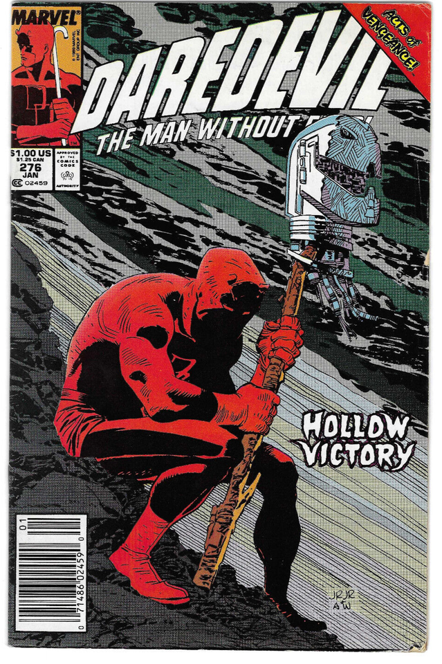 Daredevil #276 : vs. Ultron : MARK JEWELERS INSERT! RARE: Marvel : 1990
