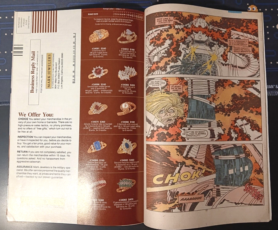 Daredevil #276 : vs. Ultron : MARK JEWELERS INSERT! RARE: Marvel : 1990