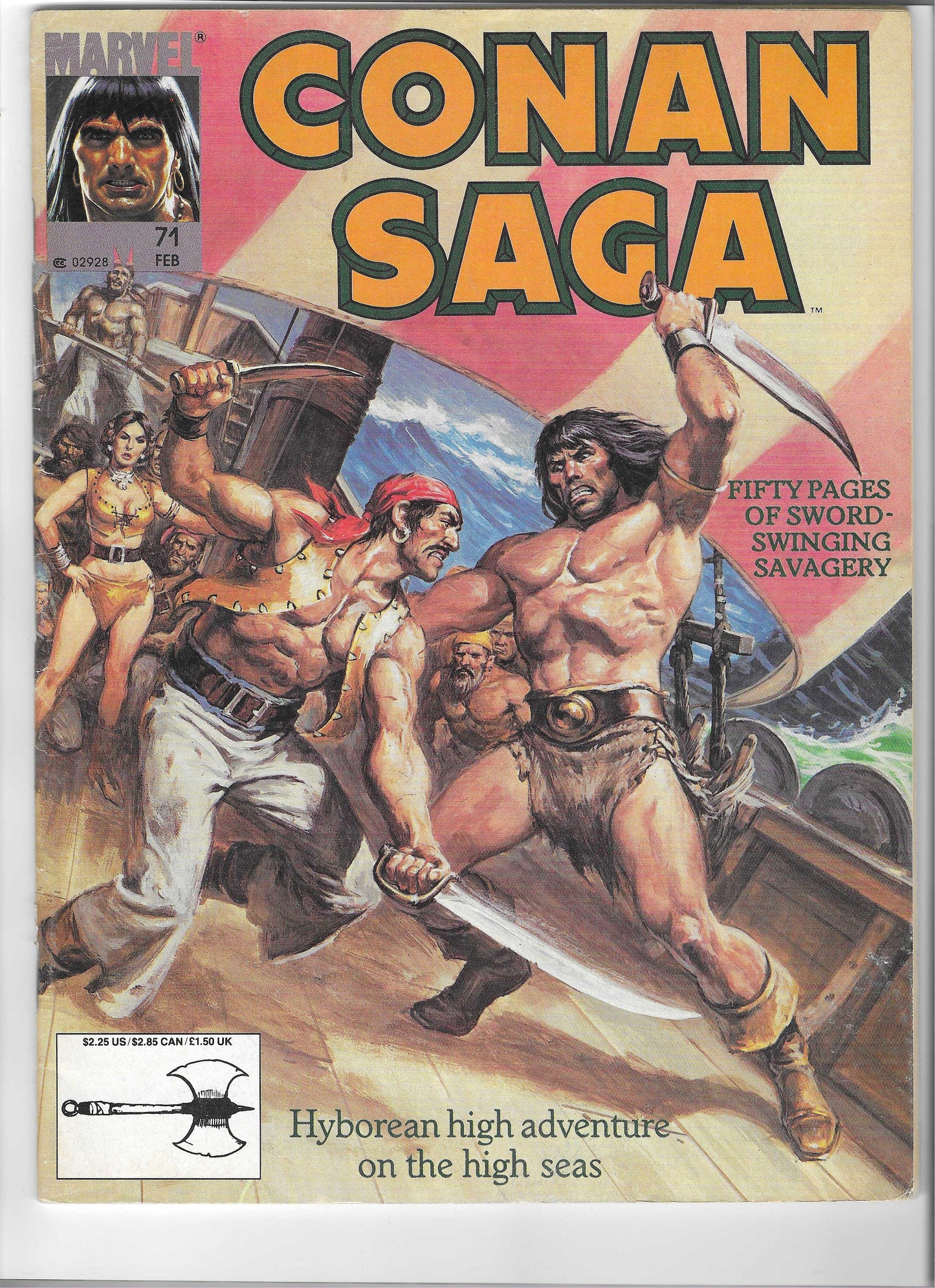 Lot of 10 Conan Saga Magazines #23,32,34,64,66,71,73,74,93 & 96 : F/VF