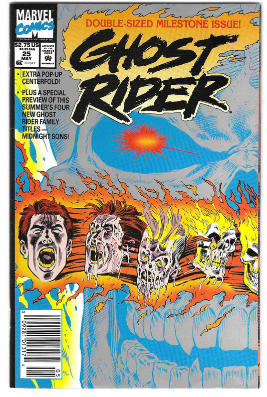 Ghost Rider #25- Vol 2 : 1992 : MARVEL : F/VF : VINTAGE