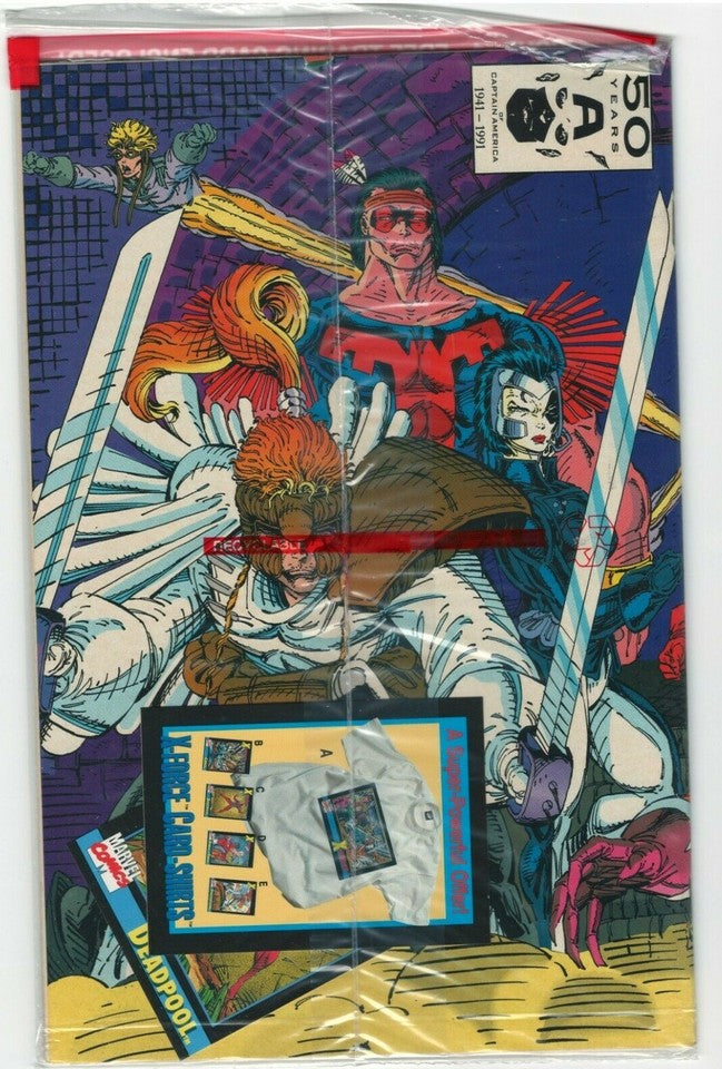 X-Force #1 (1991) [Key Issue] [Polybagged w/ Deadpool Card]