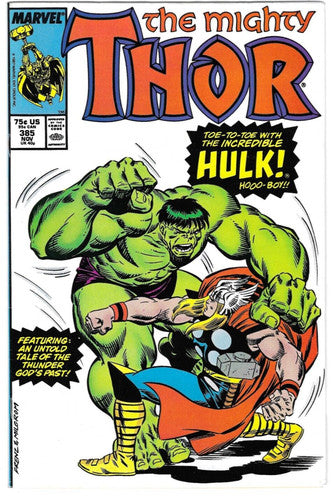 The Mighty Thor #385 : vs. The Hulk : MARVEL : 1987