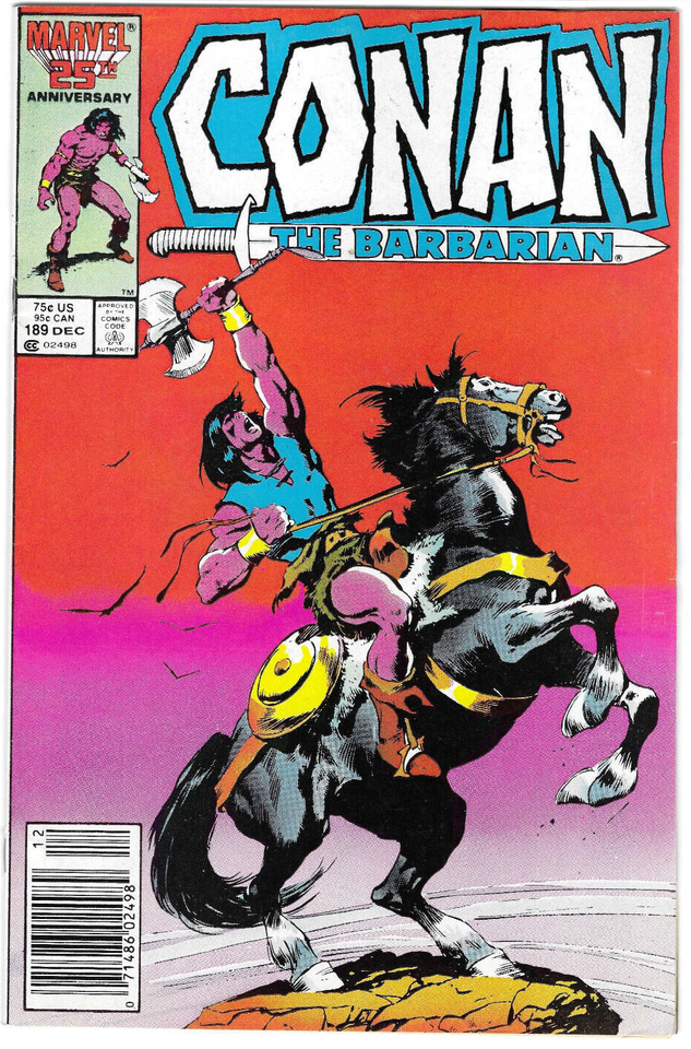 Lot of 10 Conan The Barbarian #189,221,223,227,245,256,263,265,266 & Annual #9