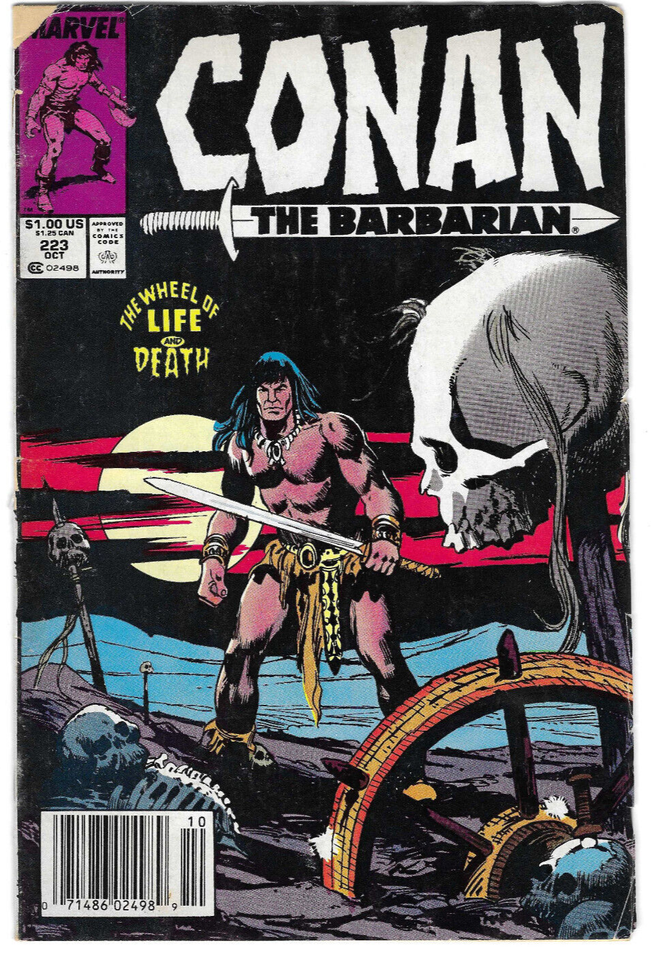 Lot of 10 Conan The Barbarian #189,221,223,227,245,256,263,265,266 & Annual #9