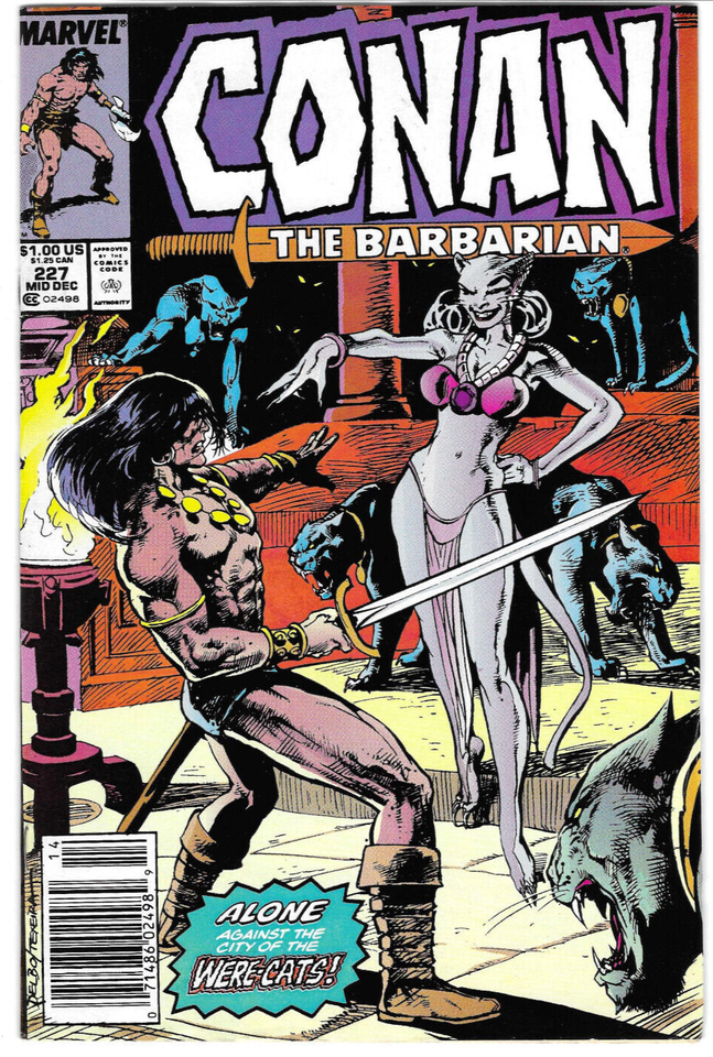 Lot of 10 Conan The Barbarian #189,221,223,227,245,256,263,265,266 & Annual #9