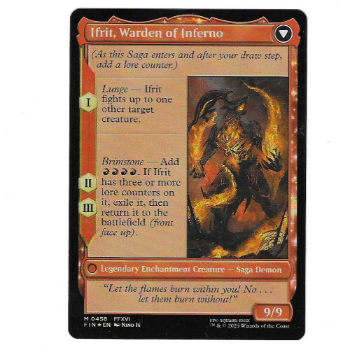 MTG - Clive, Ifrit's Dominant * Final Fantasy * EXTENDED FOIL * MYTHIC *
