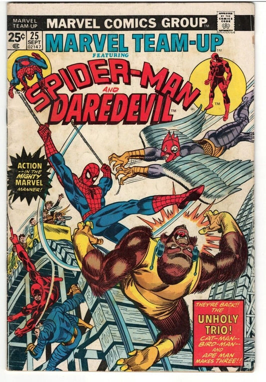 Marvel Team-Up Featuring... #25 : 1974 : Daredevil Appearance