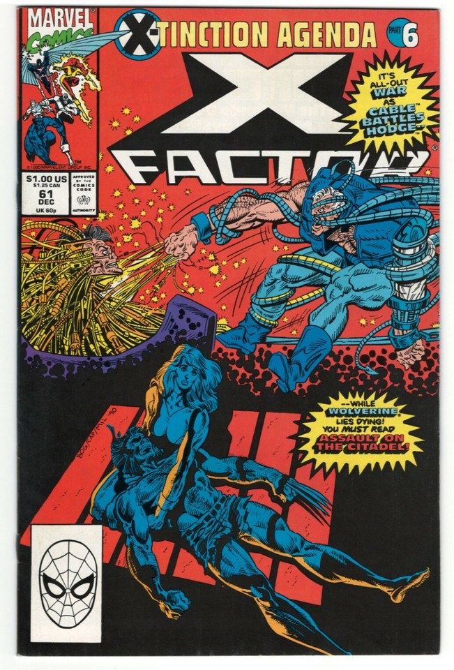 X-Factor #61 : MARVEL : 1990 : VINTAGE : F/VF : Cable Appearance