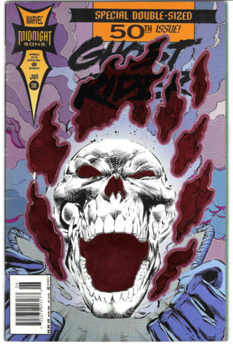 Ghost Rider #50- Vol 2 : 1994 : DIE CUT-RED FOIL : MARVEL : VG/F : VINTAGE