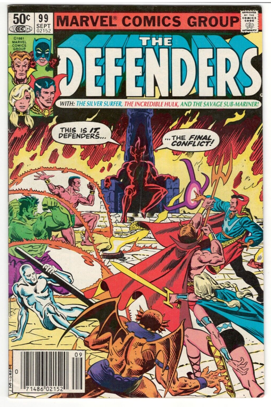 The Defenders #99 : MARVEL : 1981 : Vintage : F/VF