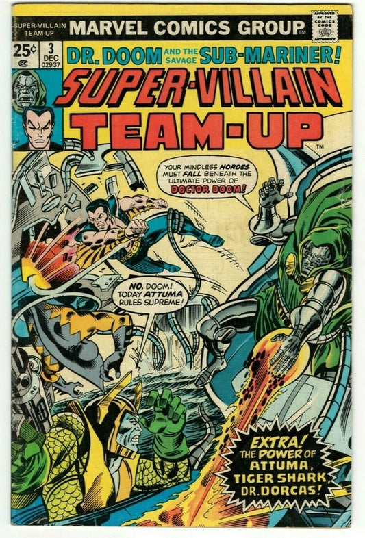 Super Villain Team-Up #3 : MARVEL : 1975 : Death of Dr. Dorcas