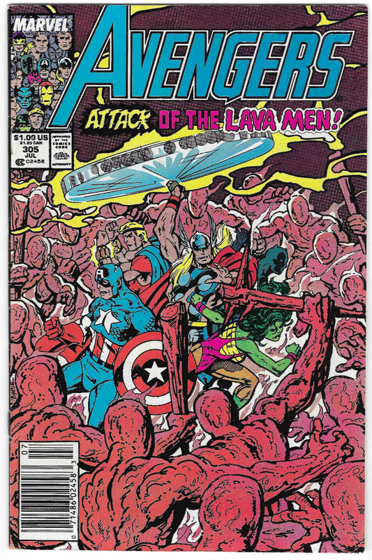 The Avengers #305 : 1989 : MARVEL : Mark Jewelers Insert : RARE!