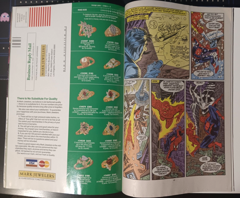 Web of Spider-Man #76 : INSERT VARIANT ! RARE: Marvel : 1991