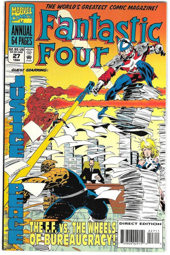 Fantastic Four Annual #27: MARVEL : 1994 : VF/NM :1st App. of the TVA and MORE!!