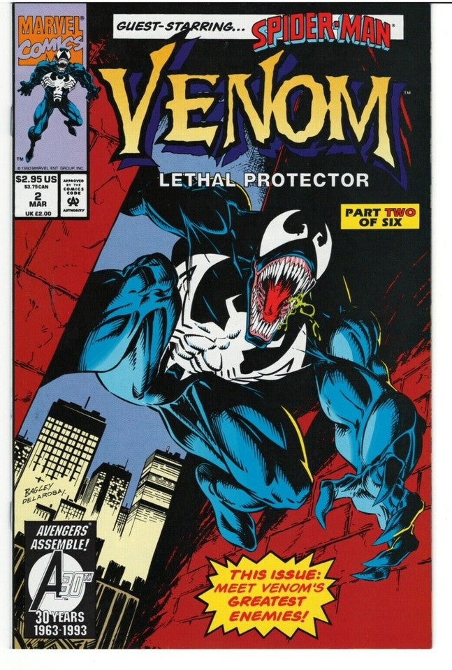 Venom Lethal Protector #2 : MARVEL : 1993 : 1st Appearance of the Jury