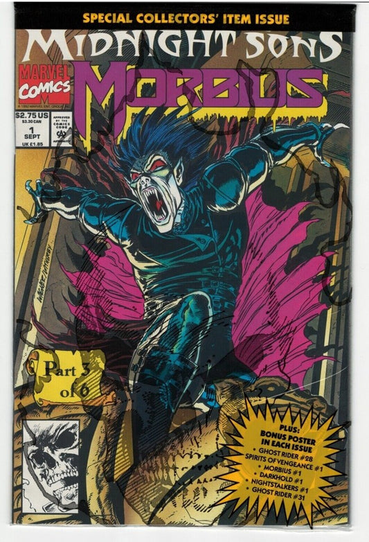 Morbius , The Living Vampire #1: 1992 : MARVEL : NM : Polybagged/Sealed