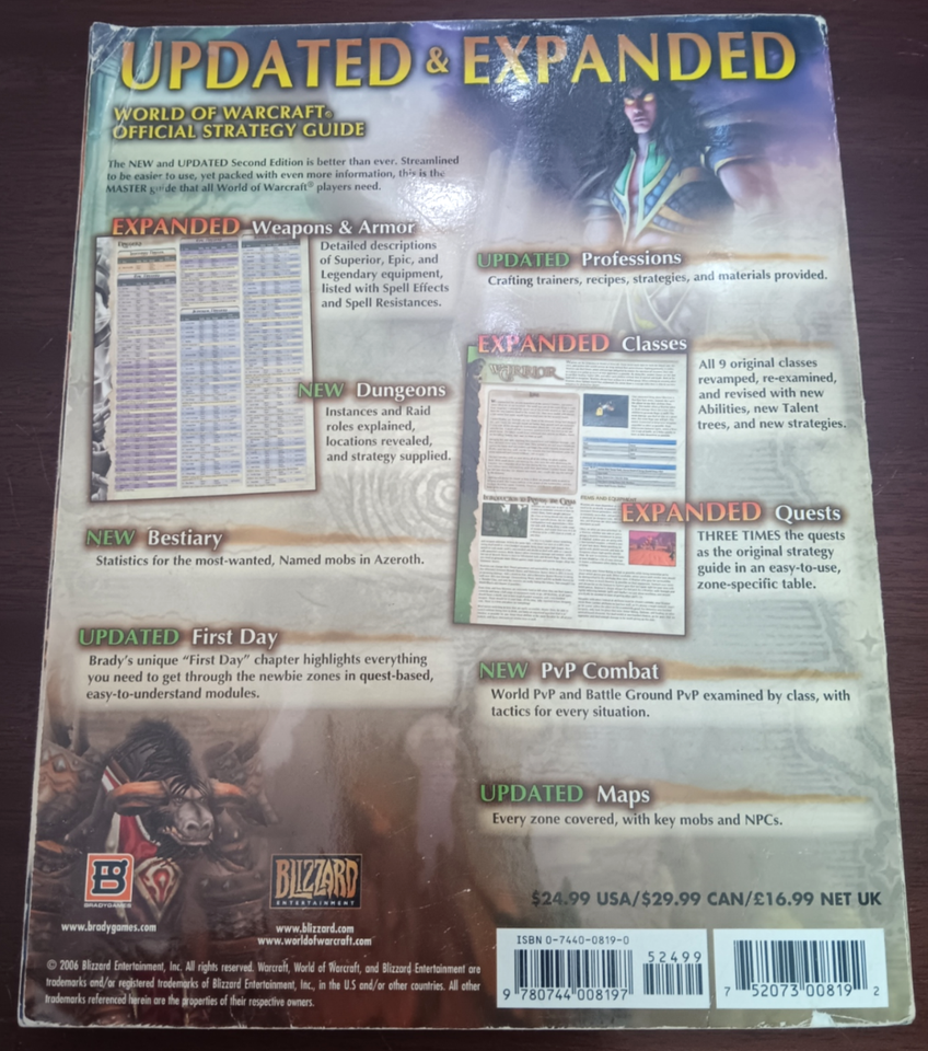 World Of Warcraft Strategy Guide : Bradygames : 2nd Edition : 2006
