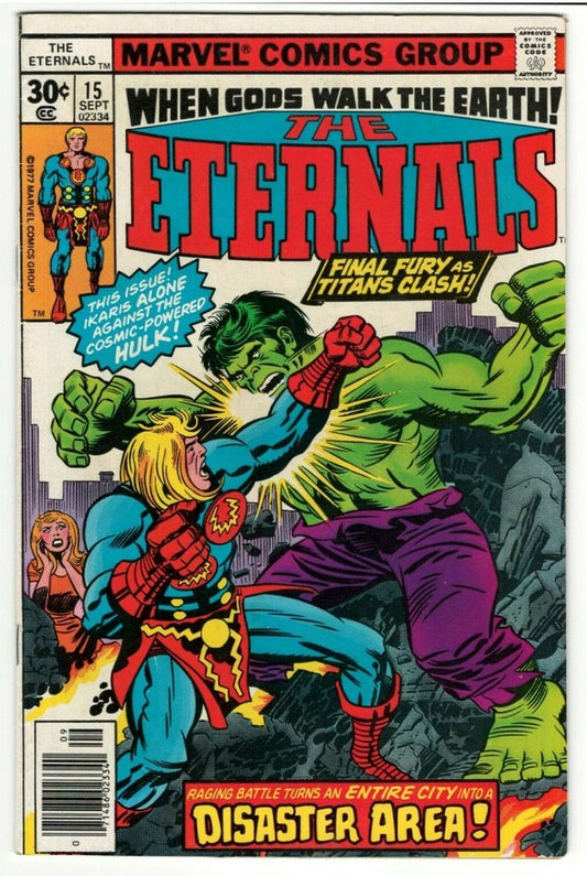 The Eternals #15 : 1977 : MARVEL : F/VF : Hulk Robot