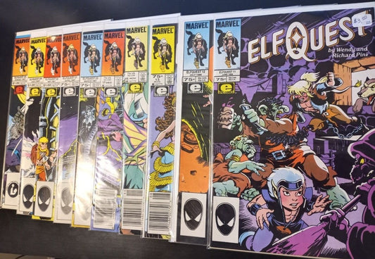 Lot of 10 ElfQuest Comics : MARVEL/EPIC : Issues #11-13,16,17,20-22,24 & 25