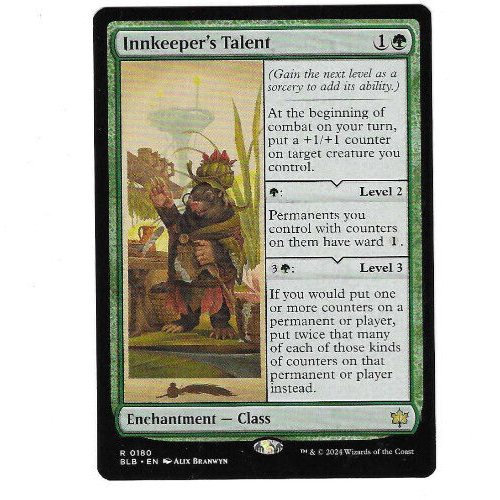 MTG * Innkeeper's Talent * Bloomburrow 0180 * RARE * MTG
