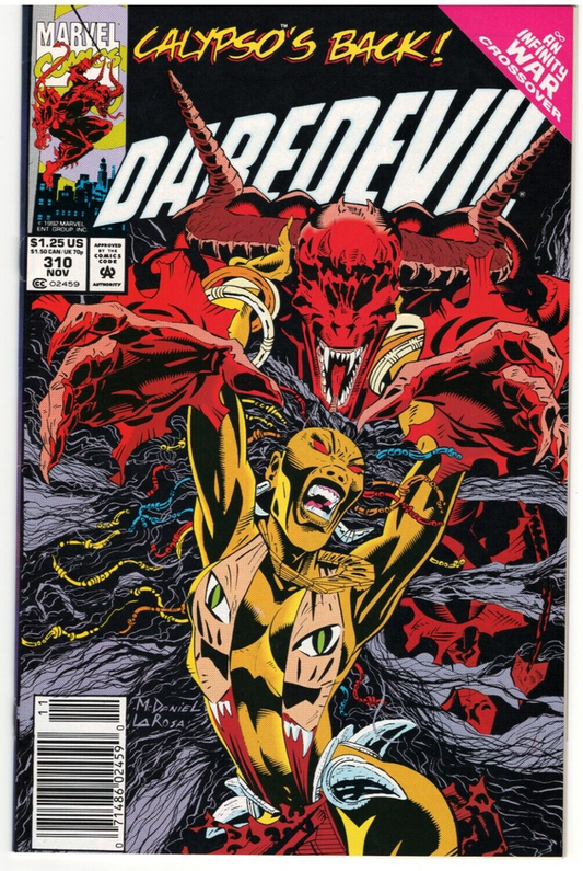 Daredevil #310 : 1992 : VF/NM : MARVEL : 1st cover App. of Calypso