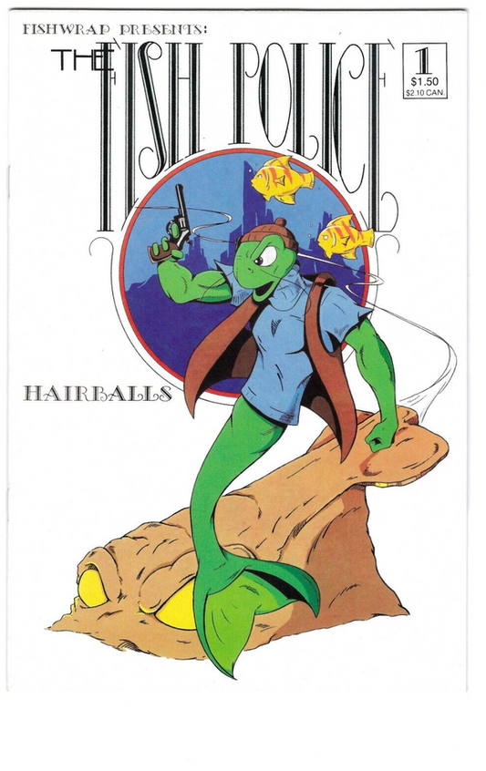 The Fish Police #1 : Fishwrap Comics : 2nd Print : 1986 :