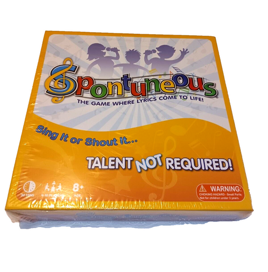 Spontuneous The Song Family Board Game *NIB*