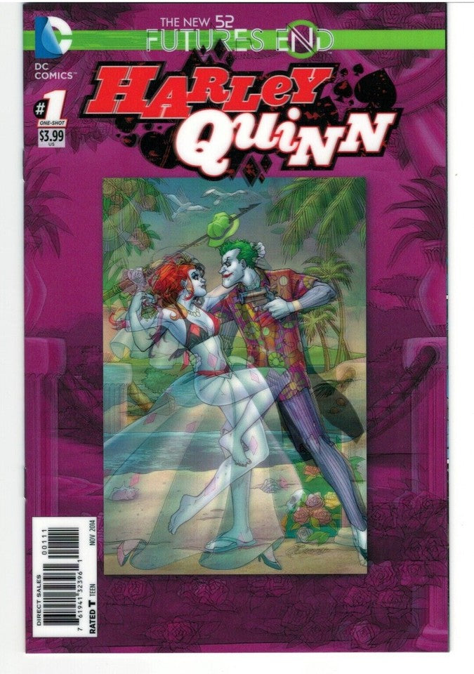 Lot of 4 Harley Quinn Comics - Vol.2 Issues #8,11 & 12- Future's End#1 : DC