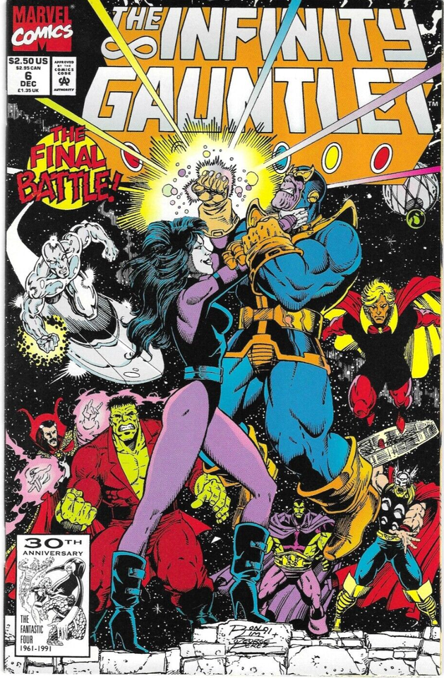 Infinity Gauntlet #6 : Marvel Comics : 1991 : F/VF : 8.0