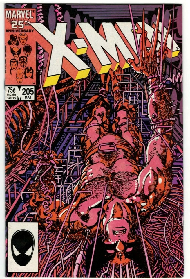 The Uncanny X-Men #205 : MARVEL : VINTAGE : 1986