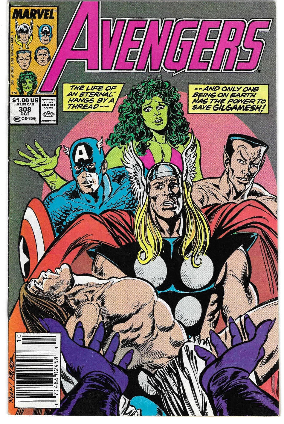 The Avengers #308 (1989) [Mark Jewelers Insert]