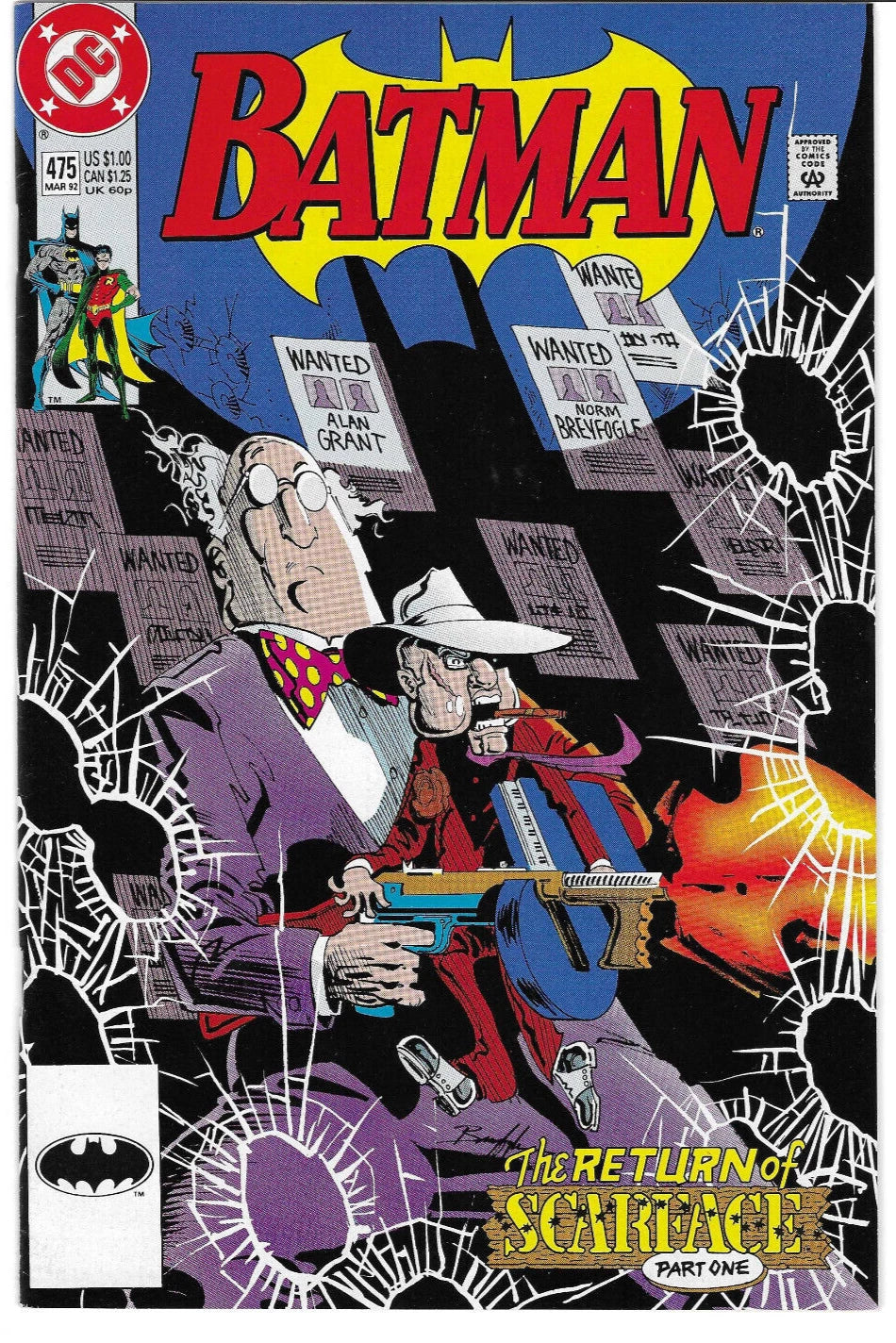 BATMAN #475 : 1991 : DC : VF/NM : 1st App of Renee Montoya