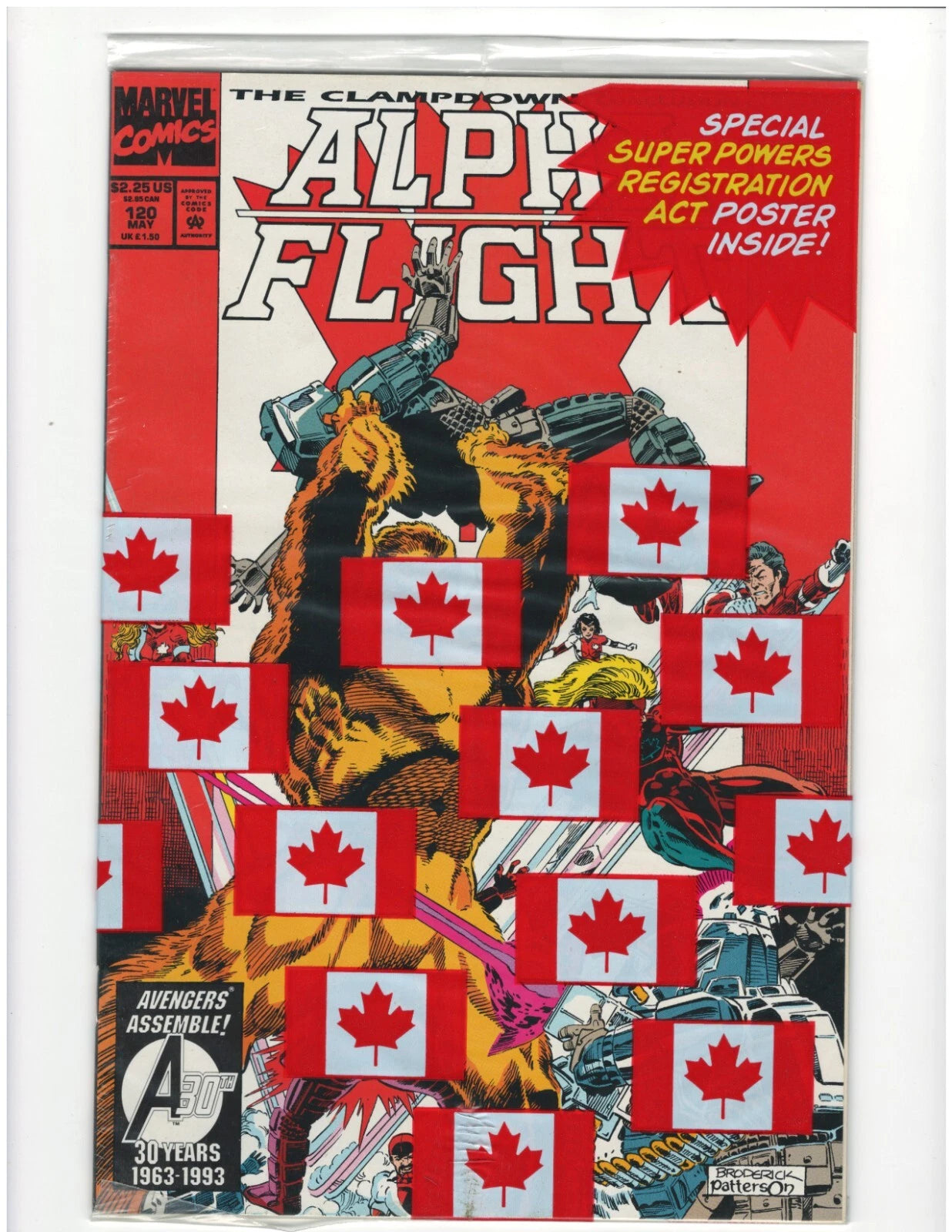 Alpha Flight #120 : 1993 : MARVEL : Poybagged - Sealed : NIB : 10th Anniversary