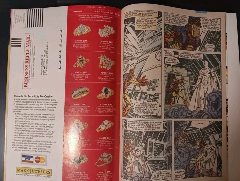 Avengers #316 **KEY**WITH MARK JEWELERS INSERT!!* : MARVEL : 1990