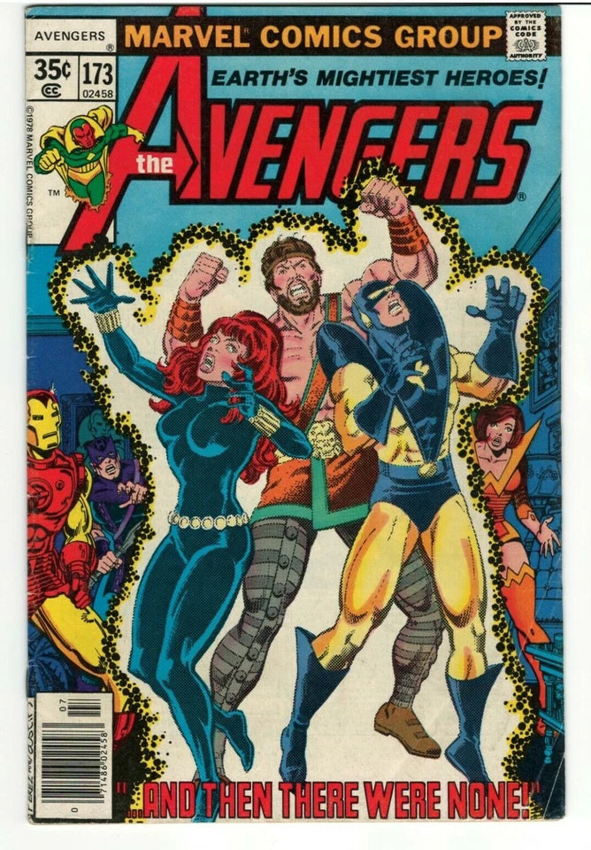 Avengers #173 : MARVEL : 1978 : Black Widow and Hercules Appearance