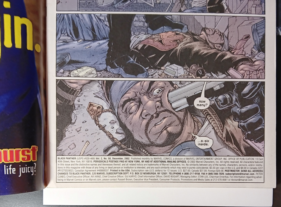 Black Panther #50 : MARVEL : 2002 : 1st App. Kevin Cole