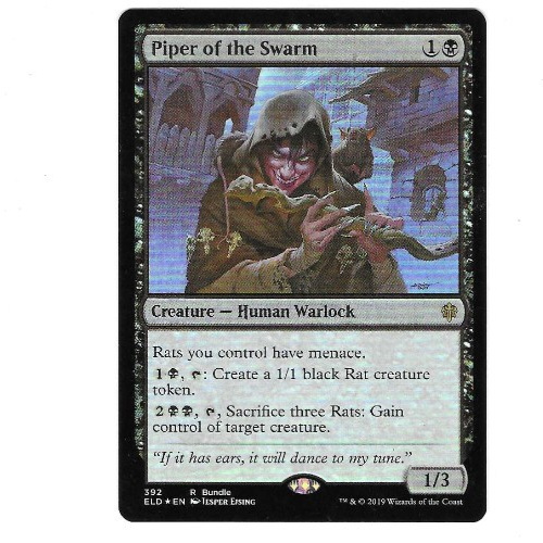 MTG - Piper of the Swarm *FOIL* : Throne of Eldraine Promo
