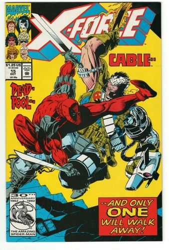 X-Force #15: MARVEL : 1992 : Cable vs Deadpool