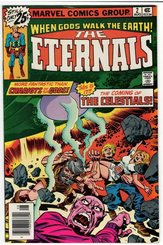 The Eternals #2 : 1975 : 1st App.  Ajak : 1st Full Appearance of the Celestials