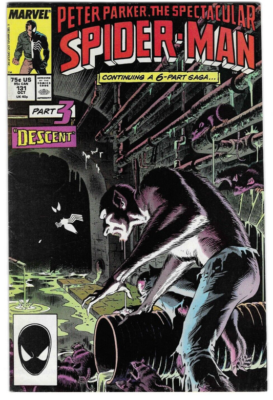 Peter Parker, The Spectacular Spider-Man #131 : 1987 : MARVEL : F/VF