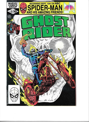 Ghost Rider #63 : 1981 : MARVEL : F/VF : VINTAGE : Direct Edition