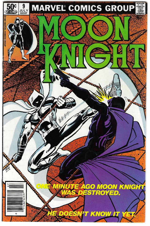 Moon Knight #9: 1981 : MARVEL : F/VF : vs The Bushman + Midnight Man